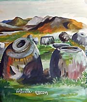 Plain of Jars Painting in Huayxai by Asienreisender